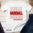 Baseball Louisville in Modern Stacked Lettering TShirt Unisex Tshirt