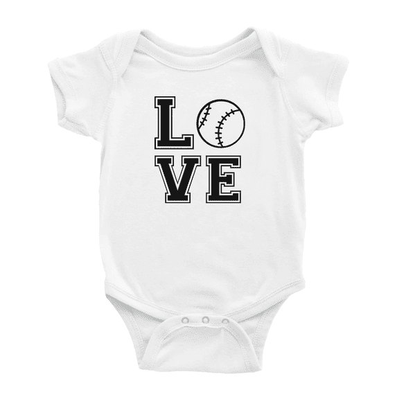 Baseball Love Cute Baby Jumpsuit Unisex