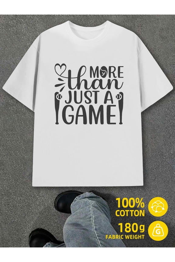 Baseball Love Game mens white 180G 100% Cotton Comfortable loose and fashionable T-shirt Vintage Unisex Shirt Graphic tshirts Unique Design Unisex Shirt Graphic tshirts