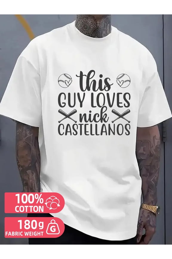 Baseball Love Guy men's white 180G 100% Cotton Lightweight,perfect for casual wear,ideal for outdoor activities Funny Unisex Shirt Printed tshirts Retro Unisex Shirt Cotton tshirts