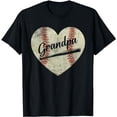 thumbnail image 1 of Baseball Love Heart Sports Player Baseball Grandpa T-Shirt, 1 of 5