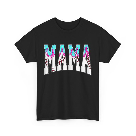Baseball Mama Coquette Bow Game Day Sports Mom T-Shirt