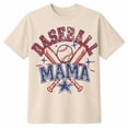 thumbnail image 1 of Baseball Mama Retro Graphic T-Shirt | Vintage Distressed Baseball Mom Tee | Unisex Classic Fit, 1 of 9