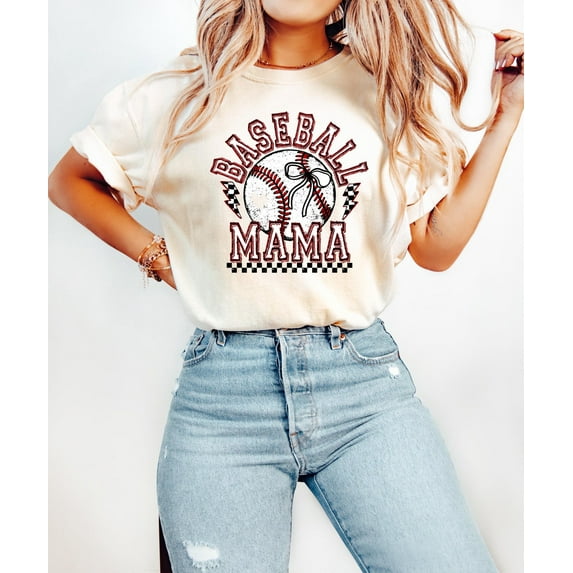 Baseball Mama Shirt Distressed Mothers day Baseball Mom, Baseball Lover Mom Shirt, Mothers Day Shirt, Baseball Season Tshirt All Size S-5XL