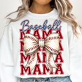 thumbnail image 1 of Baseball Mama Sweatshirt, Coquette Bow Baseball Mom Sweatshirt, Game Day Sweatshirt for Sports Moms, Cute Baseball Fan Gift for Her, 1 of 5