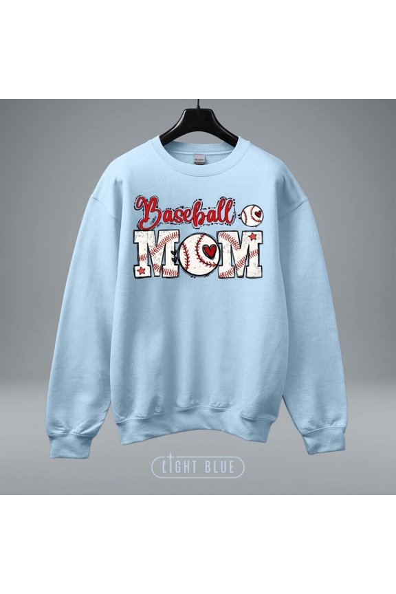 Baseball Mama Sweatshirt, Retro Baseball Mom Sweater, Baseball Game Day Gift for Mom, Mothers Day Gift, Baseball Season Crewneck, S - 3XL