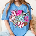 thumbnail image 1 of Baseball Mama T-Shirt, Coquette Baseball Bow Game Day Tee, Preppy Brushstroke Baseball Shirt, Stylish Outfit for Proud Moms and Fans, 1 of 5