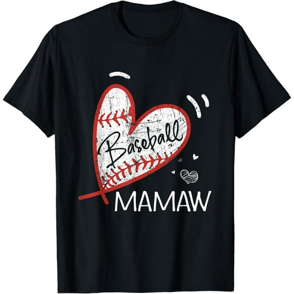 Baseball Mamaw For Grandma Women Mother's Day Gifts T-Shirt