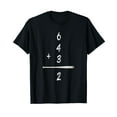 thumbnail image 1 of Baseball Math 6 4 3 2 Double Play Cute T Shirt Softball Game, 1 of 5