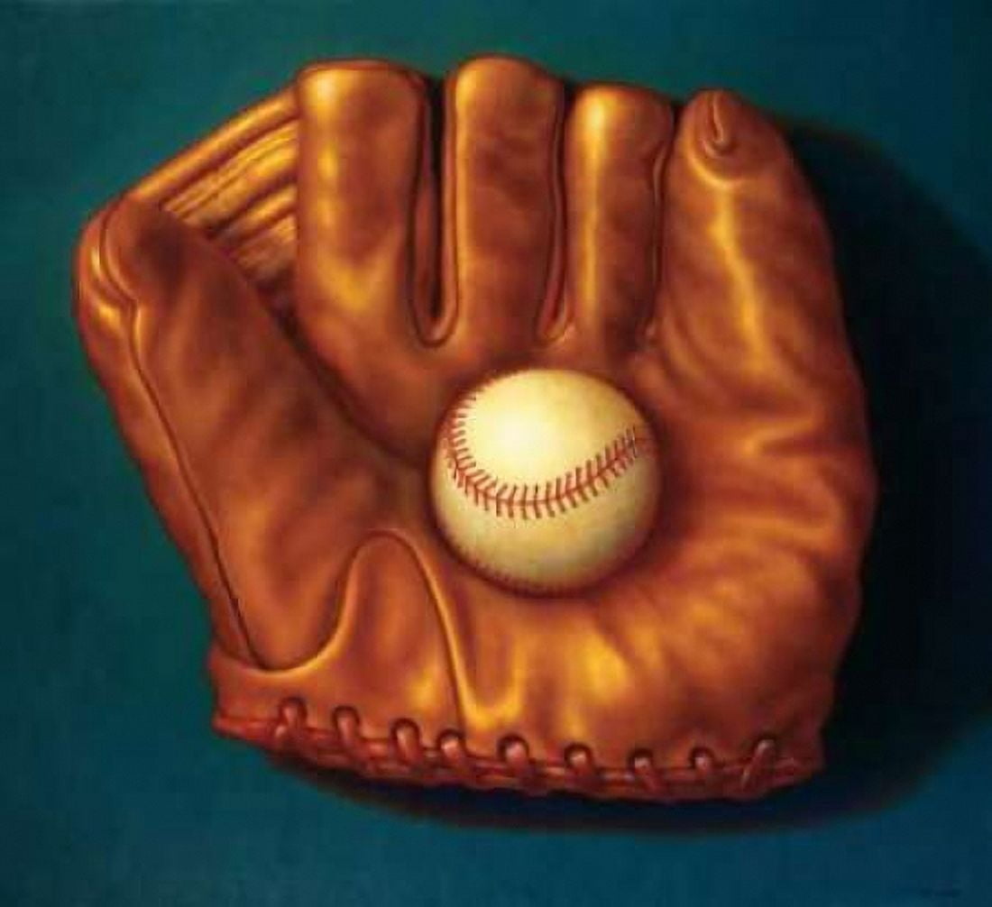 Baseball Mitt I Canvas Art - TR Colletta (24 x 24)