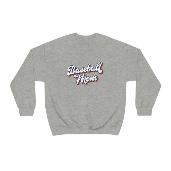 Baseball Mom 1970s 70s Sweatshirt, Gifts, Sweater Shirt