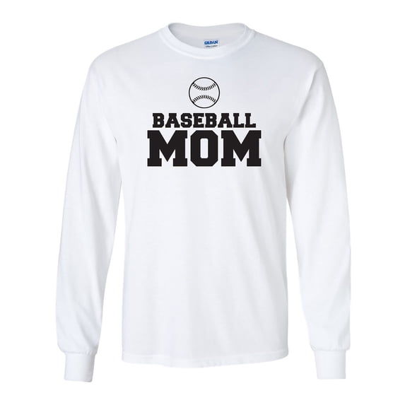 Baseball Mom Adult Long Sleeve T-shirt