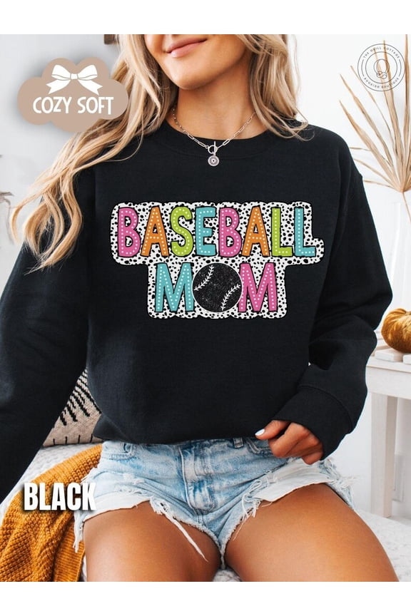Baseball Mom Baseball Game Sweater Sports Mama Baseball Mom Gift