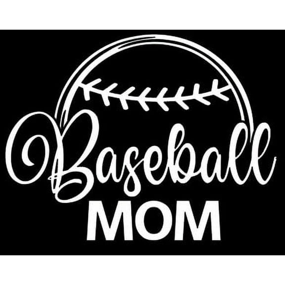 Baseball Mom - Car Window - Premium Vinyl Decal/Sticker