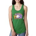 thumbnail image 1 of Baseball Mom Cheetah Glitter Sports Ladies Racerback Tank Top, Kelly, X-Large, 1 of 5