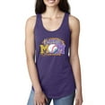 thumbnail image 1 of Baseball Mom Cheetah Glitter Sports Ladies Racerback Tank Top, Purple Rush, Medium, 1 of 5