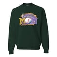 thumbnail image 1 of Baseball Mom Cheetah Glitter Sports Unisex Crewneck Graphic Sweatshirt, Forest Green, 3X-Large, 1 of 4
