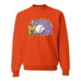 thumbnail image 1 of Baseball Mom Cheetah Glitter Sports Unisex Crewneck Graphic Sweatshirt, Orange, X-Large, 1 of 4