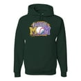 thumbnail image 1 of Baseball Mom Cheetah Glitter Sports Unisex Graphic Hoodie Sweatshirt, Forest Green, Small, 1 of 4