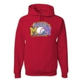 thumbnail image 1 of Baseball Mom Cheetah Glitter Sports Unisex Graphic Hoodie Sweatshirt, Red, X-Large, 1 of 4