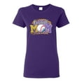 thumbnail image 1 of Baseball Mom Cheetah Glitter Sports Womens Graphic T-Shirt, Purple, X-Large, 1 of 5