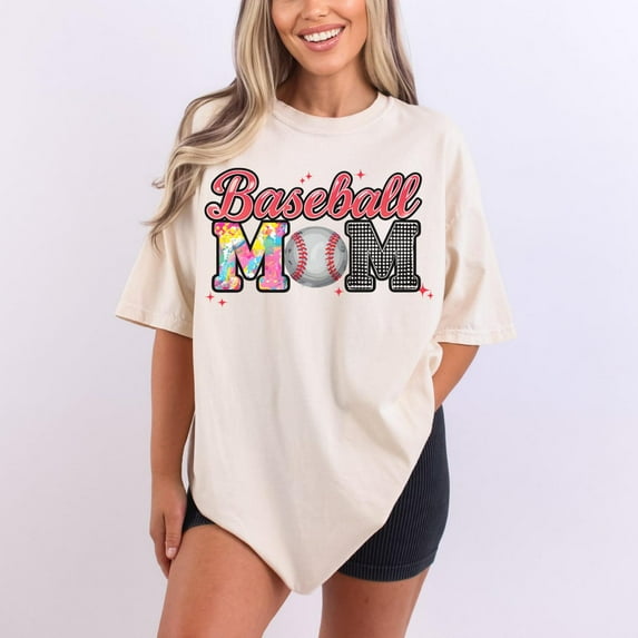 Baseball Mom, Game Day Baseball, Trendy Retro Coquette Baseball Bow Design, Baseball Mama, Ballpark Mama, Baseball221 Tshirt All Size S-5XL
