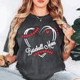 thumbnail image 1 of Baseball Mom Heart Graphic T-Shirt, 1 of 6