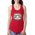 thumbnail image 1 of Baseball Mom Jaguar Print Sports Ladies Racerback Tank Top, Red, Large, 1 of 5