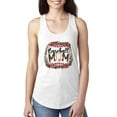 thumbnail image 1 of Baseball Mom Jaguar Print Sports Ladies Racerback Tank Top, White, Large, 1 of 5