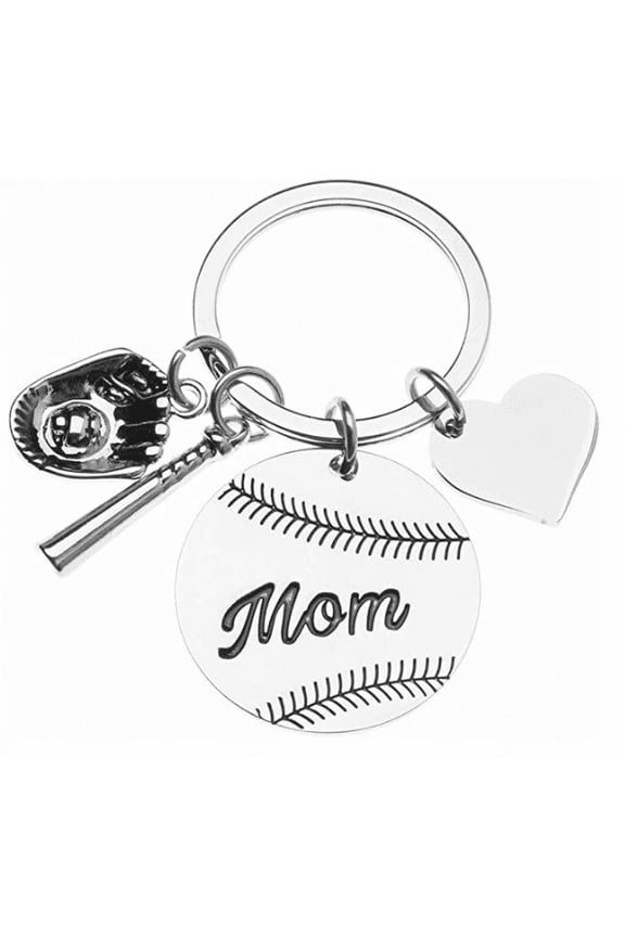 Baseball Mom Keychain, Baseball Jewelry For Moms - Gift for Baseball Moms