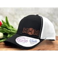thumbnail image 1 of Baseball Mom Leather Patch Hat, Softball Mom Trucker Hat, Personalized Cap for Cheer Mom, Mother's Day Gift for Mom, Ponytail Hat for Summer, 1 of 3