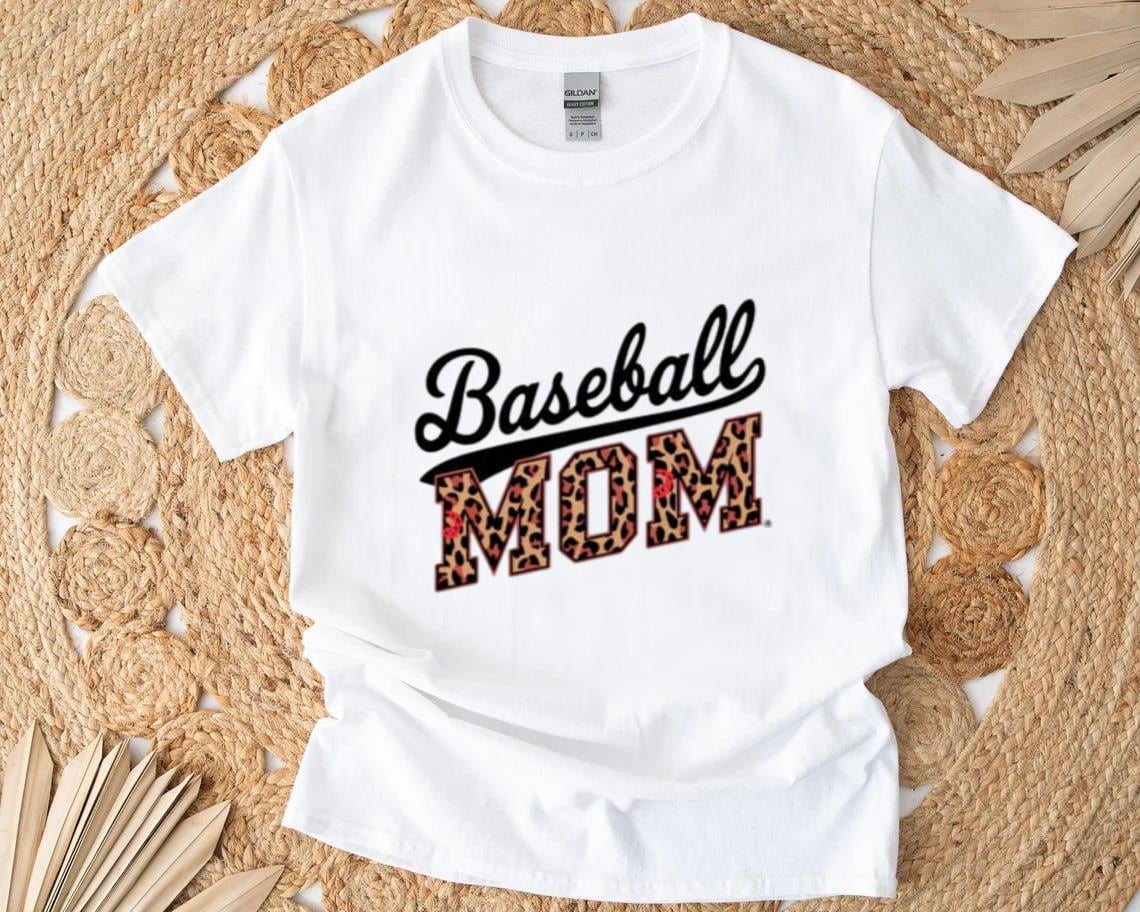 Baseball Mom Leopard Funny Softball Mother's Day Sport Animal Print