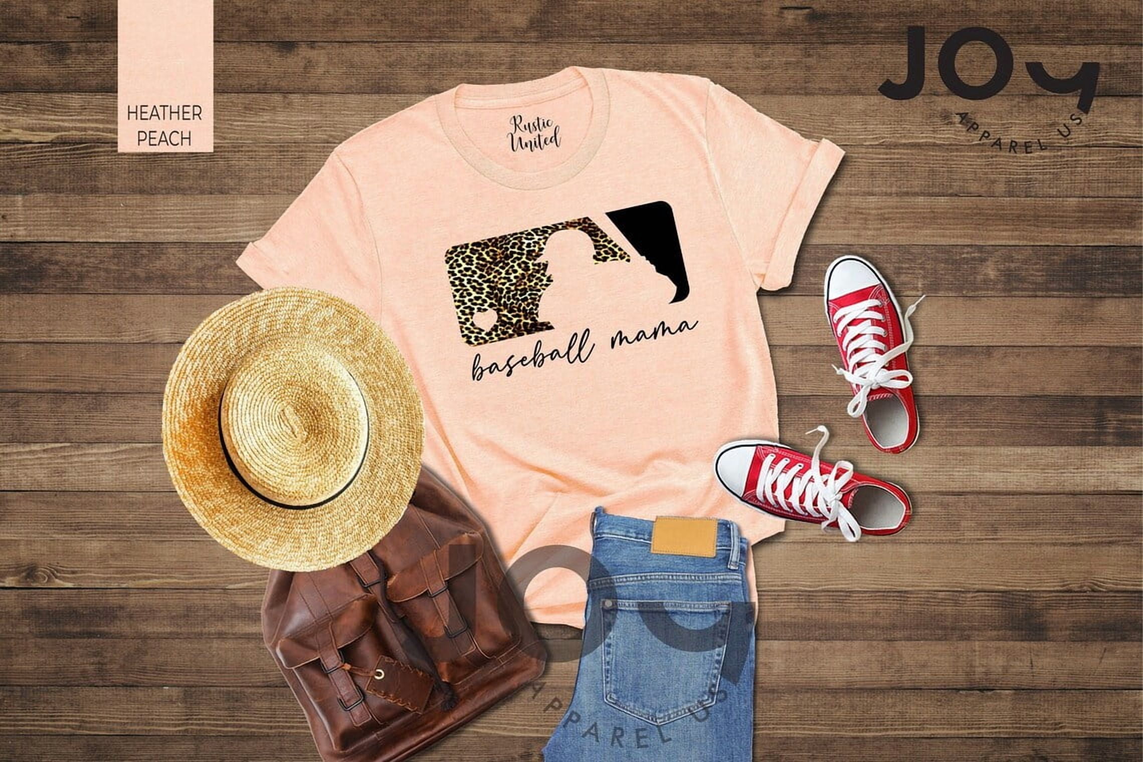Baseball Mom Leopard Print Tee, Baseball Mama Shirt, Sports Mom, Baseball Lover Shirt, Baseball Fan , Mother'S Day , Full Size S-5XL