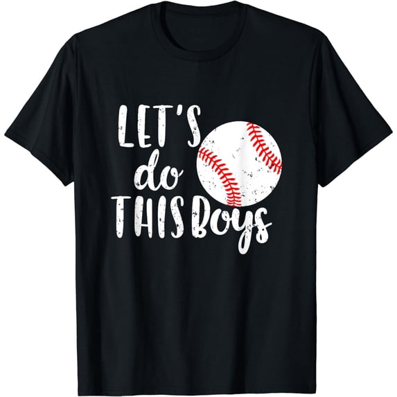 Baseball Mom Letter T-Shirt, Let's Do This Boys Shirt