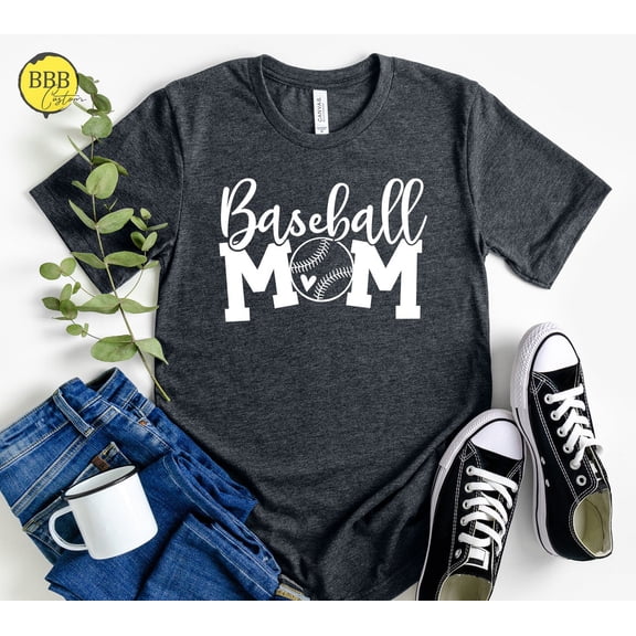 Baseball Mom Life T-Shirt: Womens Sports Shirt Tshirt All Size S-5XL