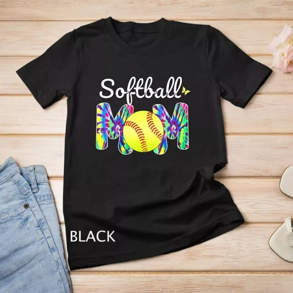Baseball Mom Love Tie Dye Softball Mom Motherâ´S Day T-Shirt Unisex S-5XL Hot Trending Shirt, Vintage Birthday Gift