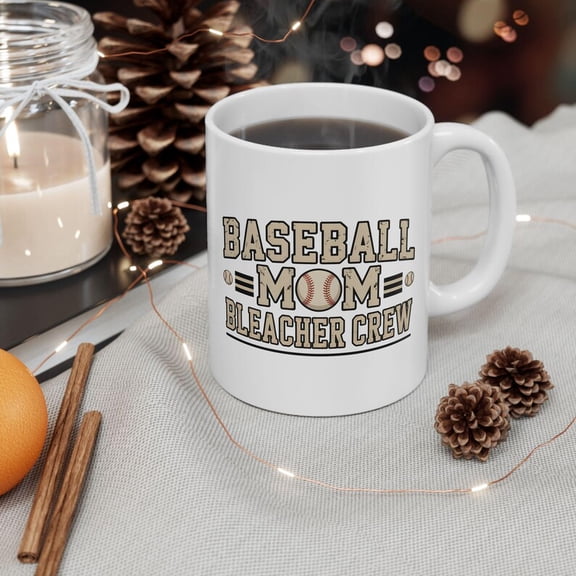 Baseball Mom Mug, BleaC1her Crew Coffee Cup, Game Day Mom Gift, Vintage Varsitpor Mom Mug, Baseball SeaS1on Cup