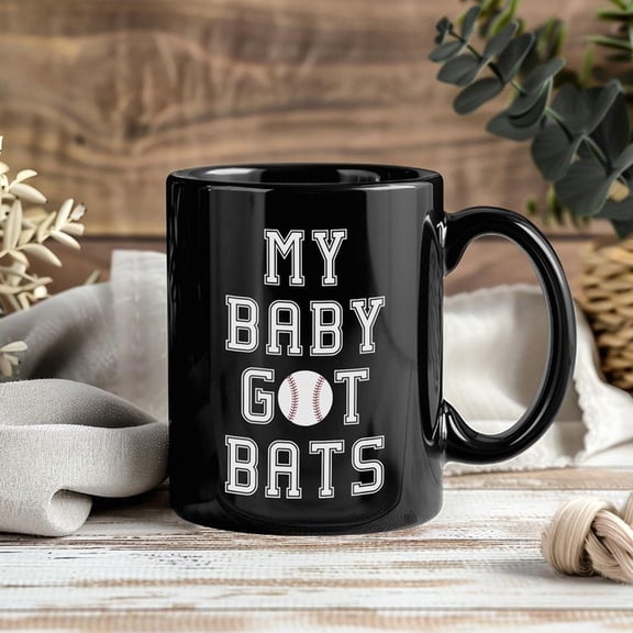 Baseball Mom Mug - Coffee Cup Tea Mugs for Baseball Moms Players Girriends Fans Team Spirit Gift Birthday Mothers Day Baseball Lover Mugs