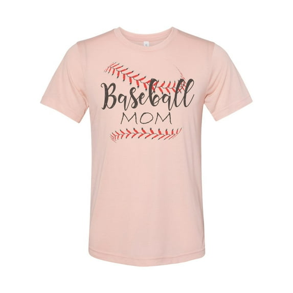 "Baseball Mom Shirt, Baseball Mom, Soft Bella Canvas, Sublimation, Baseball Shirt, Sports Mom, Gift For Her, Boy Mom, Girl Mom, Baseball Tee, Peach, LARGE"