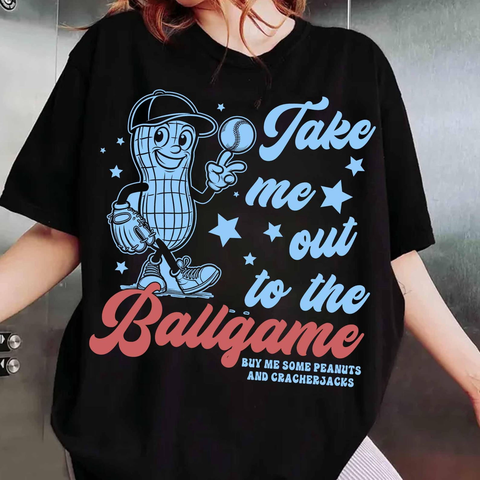 Baseball Mom Shirt, Cute Retro Baseball Mama Tee, Gift for Baseball Mama, Take Me Out to the Ballgame Shirt