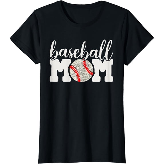 Baseball Mom Shirt Gift - Cheering Mother of Boys Outfit T-Shirt