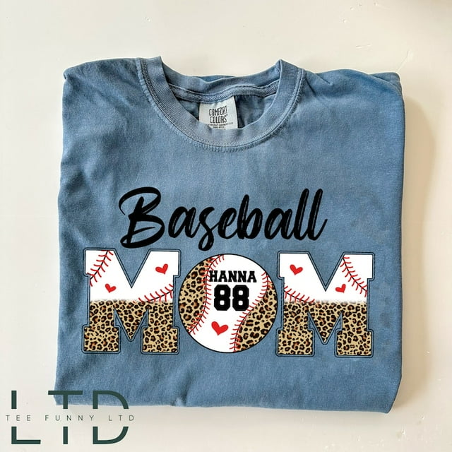 Baseball Mom Shirt, Leopard Mama Shirt, Mothers Day Gift, Sports Mom