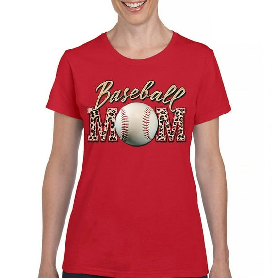 Baseball Mom T-Shirt Funny Mom of Boys Best Sports Team Game Practice Children Mother's Day Gift Idea Women's Tee