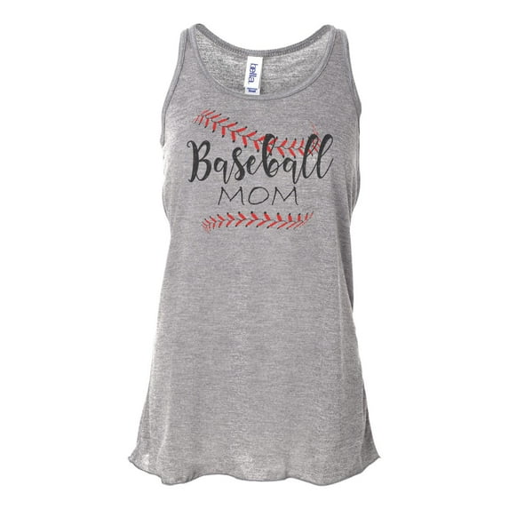 "Baseball Mom Tank, Baseball Mom, Soft Bella Canvas, Sublimation, Baseball Racerback, Baseball Mom, Baseball Mom Shirt, Muscle Tank Top, Athletic Grey, LARGE"