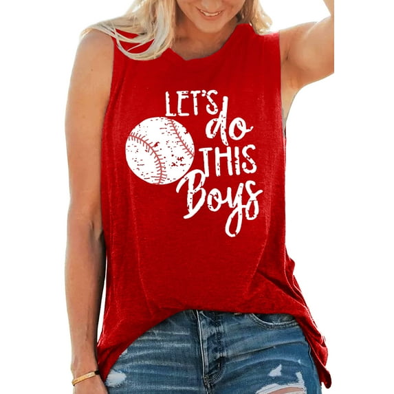 Baseball Mom Tank Tops Baseball Love Graphic Tee Shirts Women Summer Sleeveless