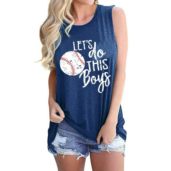 Baseball Mom Tank Tops Baseball Love Graphic Tee Shirts Women Summer Sleeveless
