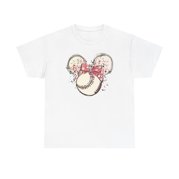 Baseball Mom mouse for wife mom mother's day gifts Unisex Cotton Tee