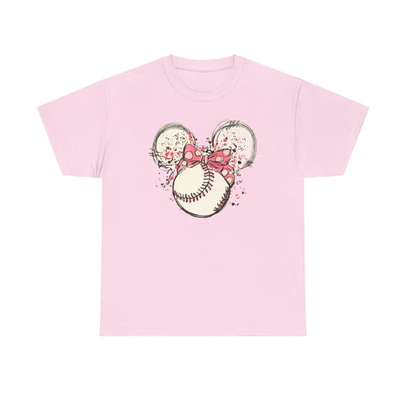 Baseball Mom mouse for wife mom mother's day gifts Unisex Cotton Tee