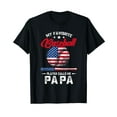 Baseball My Favorite Player Calls Me Papa Grandpa Gift TShirt