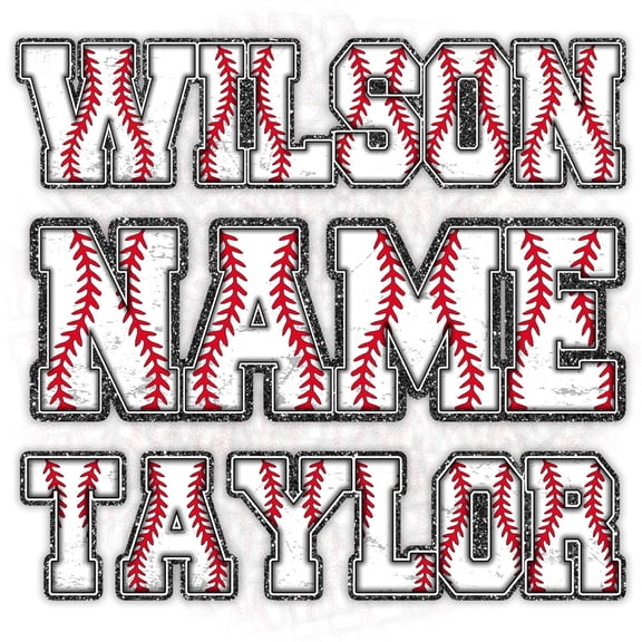 Baseball Name Number Sports Equipment Vinyl Decal Sticker